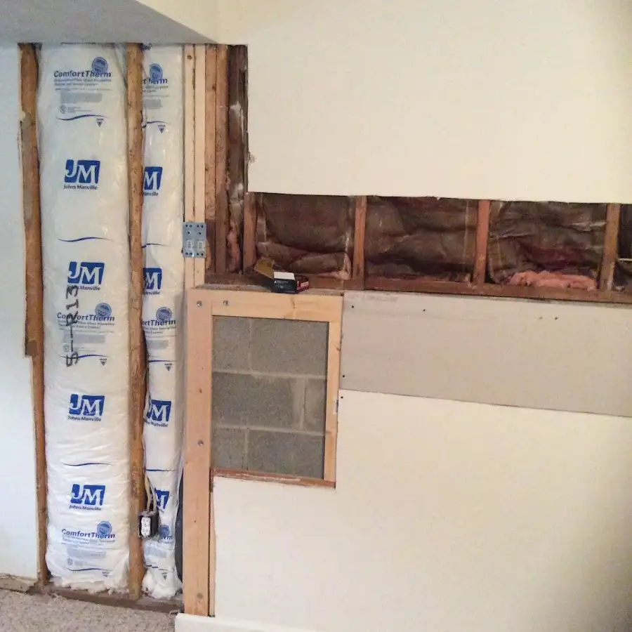 Wall insulation replacement during Contents Cleaning & Restoration in Indian River Estates